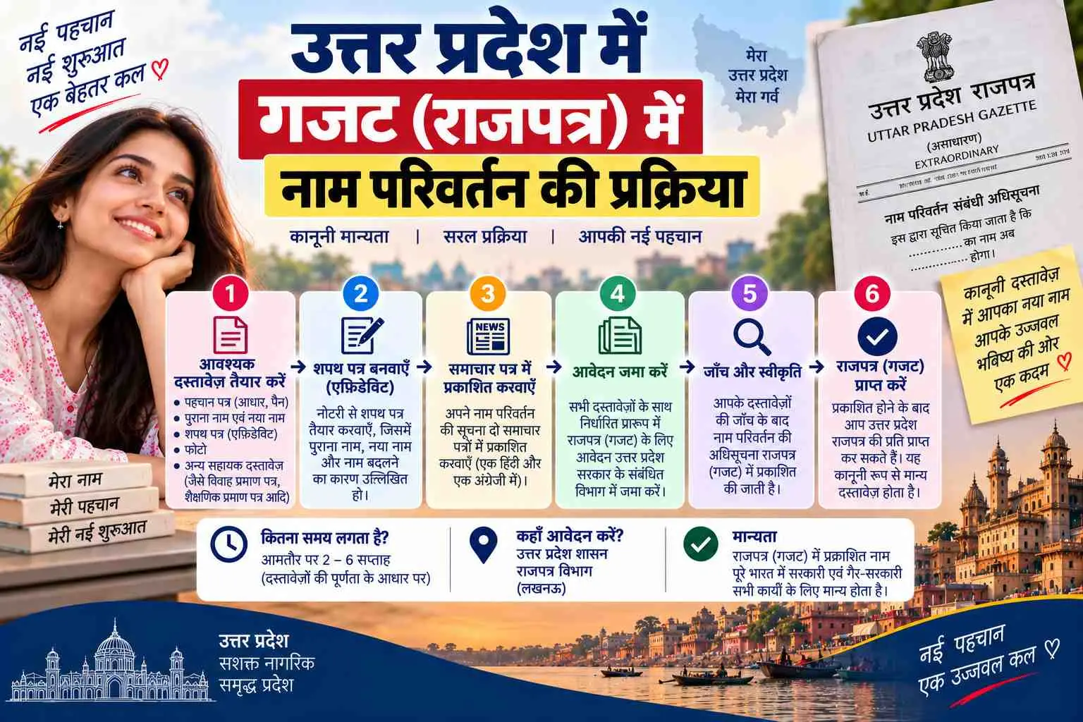 गजट में नाम परिवर्तन, उत्तर प्रदेश