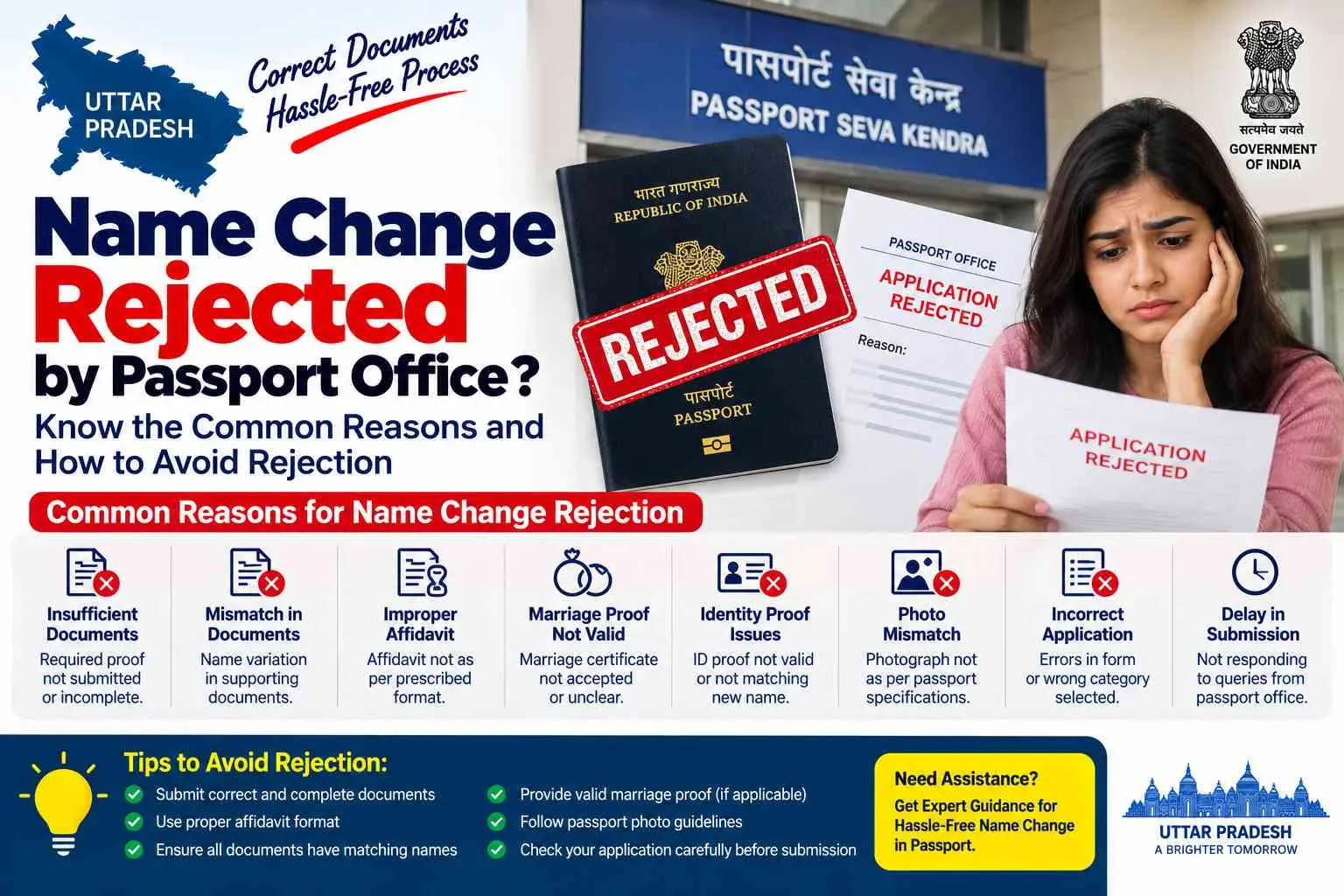 Name change rejected by passport office in Uttar Pradesh