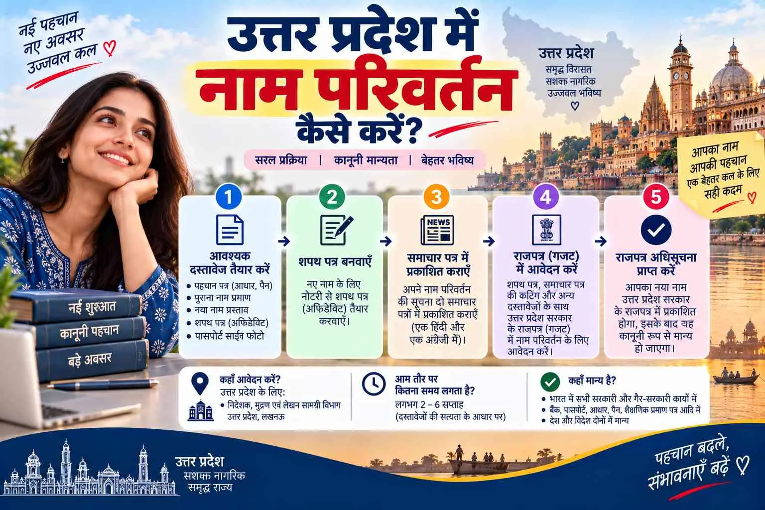 उत्तर प्रदेश में नाम परिवर्तन कैसे करें